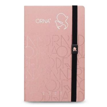 Imagem de Agenda 2023 Ótima maxi costurada semanal orna moderna rosa