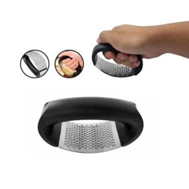 Imagem de Espremedor Amassador Triturador Alho Manual Reforçado Inox - Home & Mo
