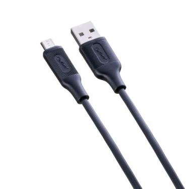 Imagem de Customic cabo pvc usb-a / micro usb 12w 1 metro black