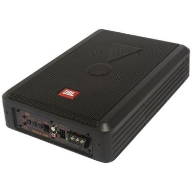 Imagem de Caixa Amplificada JBL SW8AMS Slim Sub 8 pol 200W RMS 3 Canais Cor Pret