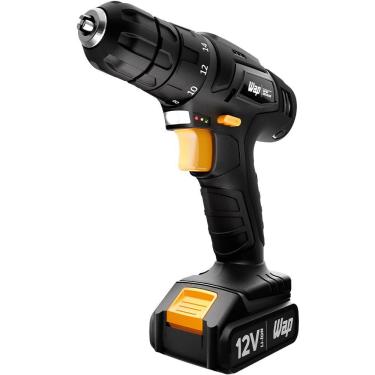 Imagem de Parafusadeira e Furadeira WAP BPF 12K3 Black 12V Li-Ion Bateria Recarregável Bivolt Compacta