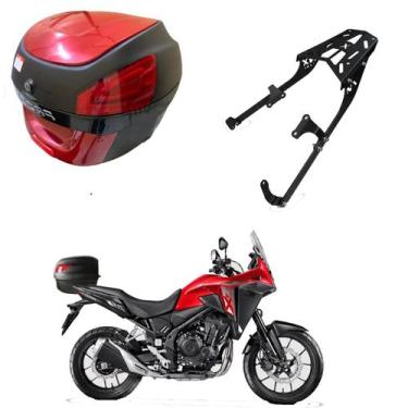 Imagem de Baú Bauleto 29l com Suporte com Baú Superior Nx 500 2026 - AWA, Vinho