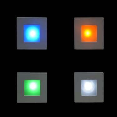 Imagem de Arandela Balizador Embutir para 1 LED MF 17701 com Iluminação Amarelo Metal Técnica