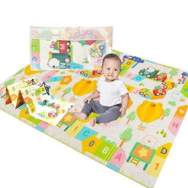 Imagem de Tapete Infantil de Atividades Dupla Face Tatame Térmico Dobrável Embor