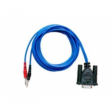 Imagem de Cabo para Equipamento de Fisioterapia Ibramed Cabo 85 Multicorrentes com Pinos Banana 2 Fios Azul