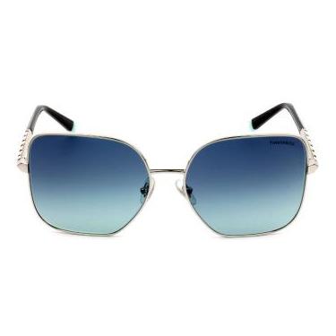 Imagem de Tiffany & Co. TF3078-B Prata/Azul Degradê 6105/9S 60mm - Óculos de Sol