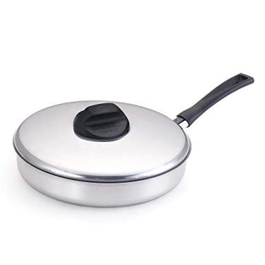 Imagem de Frigideira Com Tampa Extra Nº 22 Aluminio Oliveira Frigideira Com Tampa Extra Nº 22 Prata No Voltagev