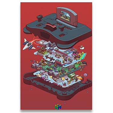 Imagem de Poster Decorativo 42cm x 30cm A3 Brilhante Nintendo b5