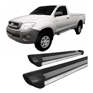 Imagem de Estribo lateral Hilux 2005 a 2015 personalizado Preto Fo C/S