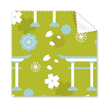 Imagem de Fofo Azul Verde Branco Japão, Pano de Limpeza de Limpeza de Tela, 5 peças