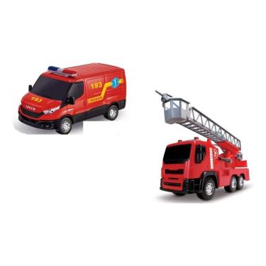 Imagem de Kit Caminhão Bombeiro Brutale + Van Iveco Daily Resgate