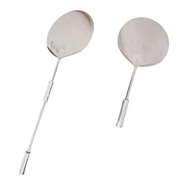 Imagem de Kit Pá De Pizza Inox 36cm Para Forno Lenha Cabo Deslizante