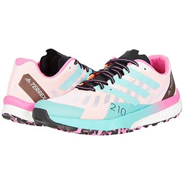 Imagem de adidas Women's Terrex Speed Ultra Trail Running Shoe, Cloud White/Acid Mint/Screaming Pink - 6.5