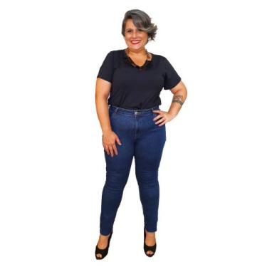 Imagem de Calça  Skinny Attribute Jeans Plus Size Escura