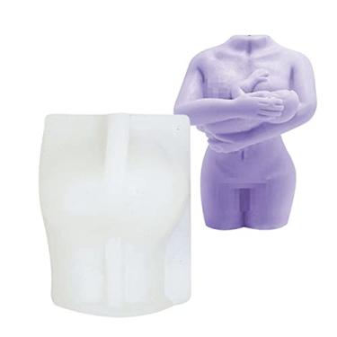 Imagem de Vela Corporal para Fabricação Velas | Resina Silicone para Corpo 3D, Silicone para Estátua Feminina e Bebê para Fazer Velas, Fazer Sabão, Resina Epóxi Kot-au