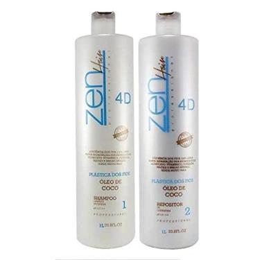 Imagem de Zen Hair Plástica Dos Fios 4d Escova Progressiva 2x1000ml
