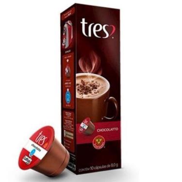 Imagem de Café Tres 3 Corações Chocolatto Chocolate Caixa 10 Cápsulas