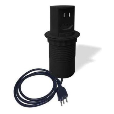 Imagem de Torre Totem Manual 1 Tomada 10a 2 Usb - Preto