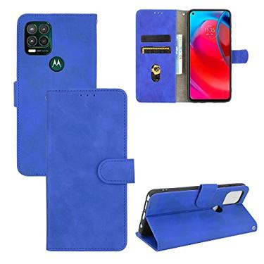 Imagem de YUNCHAO Caixa de telefone Para Motorola Moto G Stylus 5g Cor de cor sólida Fense Five -Five Magnetic Flip Flip Bezer capa para celular