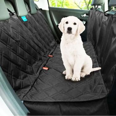 Imagem de Capa Pet Protetora de Banco Traseiro Impermeavel Preto Cachorros Gatos Duke & Dixie