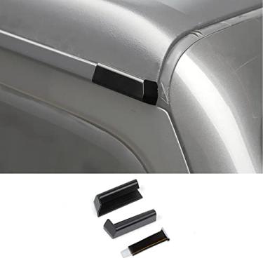 Imagem de Hoolcar Rain Driverter Calha de chuva rígida ABS Defletor de água da chuva para Jeep Wrangler JL JLU & Gladiator JT 2018-2021, acessórios externos, preto, 1 par