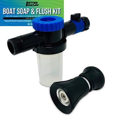 Imagem de Kit pulverizador para lavagem e fluxo normal para barco, misturador de mangueira, lavador de barco para abafador de motor de popa e interno/externo, adaptador para lavar carro com spray de sabão