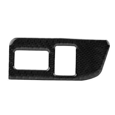 Imagem de Guarnição do interruptor do porta-malas traseiro Suuonee, adesivos de acabamento do botão de controle do interruptor do porta-malas traseiro de fibra de carbono apto para 86