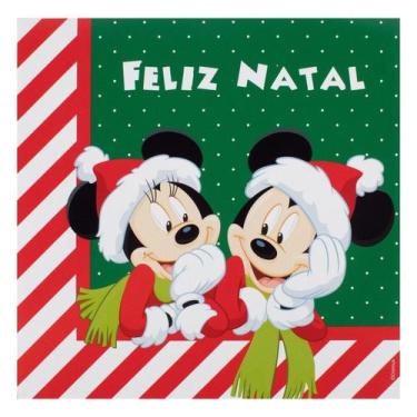Imagem de Guardanapo De Papel Mickey E Minnie - Disney Natal - Rizzo - Cromus
