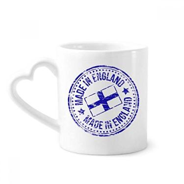Imagem de Feito no Reino Unido Inglaterra Bandeira Marco Caneca Café Cerâmica Copos Copo de Coração de Vidro