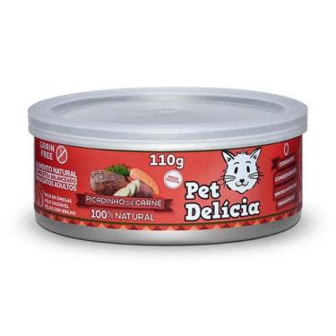 Imagem de Alimento Úmido Pet Delícia Picadinho De Carne 110G Gatos - Pet Delicia