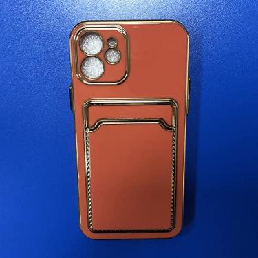 Imagem de Estojo de celular galvanizado tpu cartão plug-in criativo para iphone13 14 12 capa protetora com tudo incluído, T5, para iPhone XS MAX