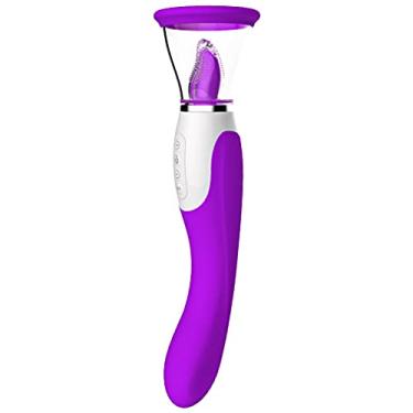 Imagem de Vibrador Sucção Clitóris Estimulador Sexual Feminino Ventosa Vibrador a Vácuo Para Sucção de Mamilo e Língua AB6