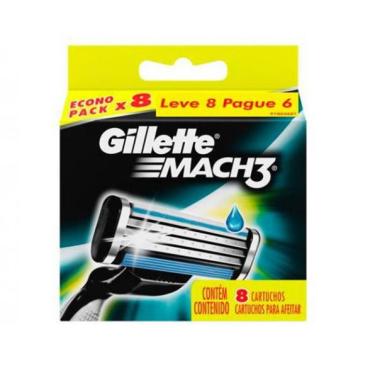 Imagem de Carga Gillette Mach3 Regular 8 Unidades -teste
