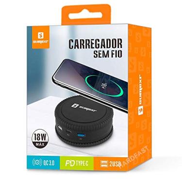 Imagem de Carregador Sem Fio Indução 2x Saida Usb 2a 1x Carregador Tipo C SumeXr SX-WX2 18w QC 3.0