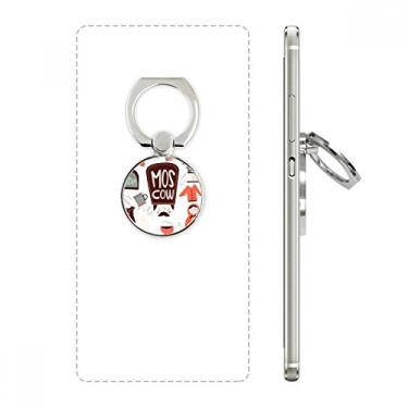 Imagem de Suporte de anel de telefone para cultura russa Matreshkas com suporte de laço ajustável