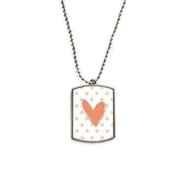 Imagem de Colar para animais de estimação com pingente de corrente de aço inoxidável com plantas abstratas em forma de coração