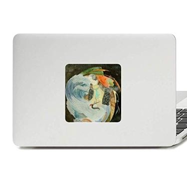 Imagem de Adesivo de vinil com desenho de guindaste branco chinês antigo Illustrator adesivo para laptop decoração de PC
