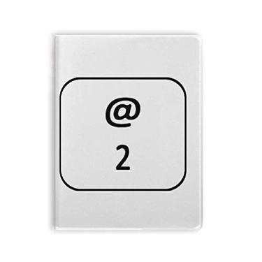 Imagem de Caderno de capa macia com teclado Symbol 2 Art Deco para presente moderno