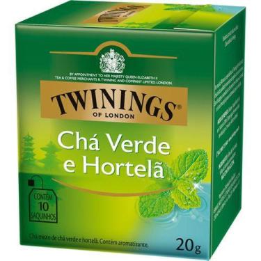 Imagem de Chá Misto De Chá Verde E Hortela 20G 10 Sachês Twinings