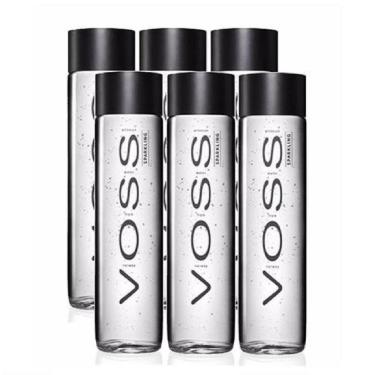 Imagem de Kit 6 Unidades Água Mineral Voss Com Gás Vidro 375Ml