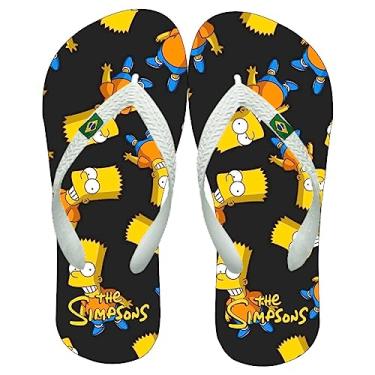 Imagem de Chinelo Bart Simpsons Adulto e Infantil Sandália de Dedo Confortável (43/44)