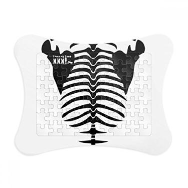 Imagem de Esqueleto de decoração do corpo humano, moldura de quebra-cabeça decoração de imagem ornamento de jogo de quebra-cabeça