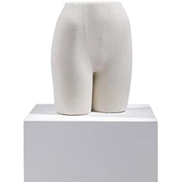 Imagem de Corpo De Torso De Manequim, Rack De Exibição De Manequim Feminino, Forma De Vestido De Torso De Manequim De Meio Corpo De Plástico Para Roupas Íntimas Mostrando,Branco,Hilarious123