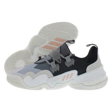 Imagem de adidas Tênis masculino Trae Young 1, Carbono-rosa, núcleo de goma branco, 9.5