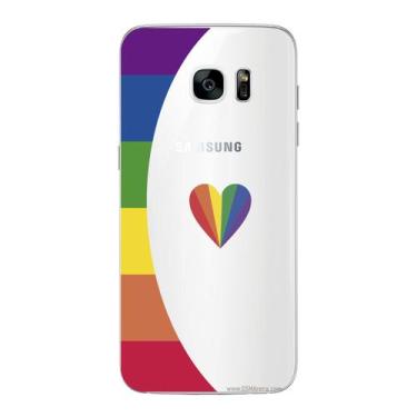 Imagem de Capa Case Capinha Samsung Galaxy  S7 Edge Arco Iris Borda - Showcase