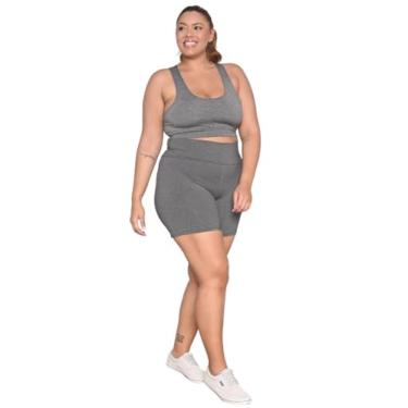Imagem de Conjunto Top Nadador Com Shorts Plus Size Legging (50)