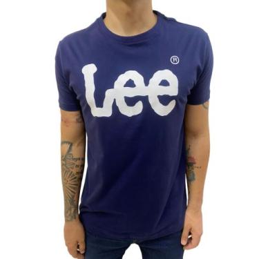 Imagem de Camiseta Masculina Lee Básica Azul Marinho