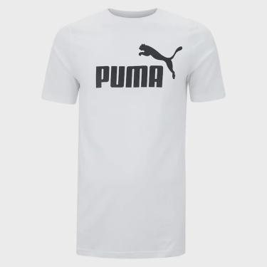 Imagem de Camiseta Puma Ess Logo Tee Masculino Branco