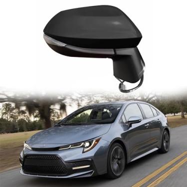 Imagem de Conjunto de espelho lateral do passageiro adequado para Toyota Corolla 2019 2020 2021 Toyota Corolla Espelho retrovisor de reposição para Toyota Corolla Acessórios ajuste de lente, aquecimento, luz de