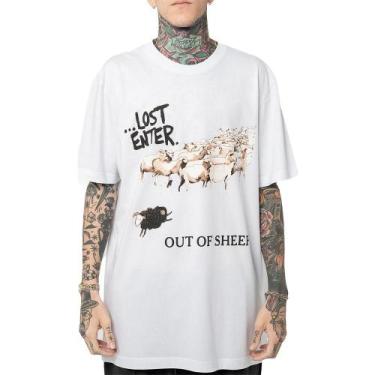 Imagem de Camiseta Lost Out Of Sheep Wt24 Masculina Branco - ...Lost